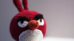 Angry Bird on virkattunakin aika angry. Kuva: Annukka Väisänen