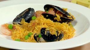 Voita & Sokeria: Äyriäispaellan resepti. Kuva: Yle