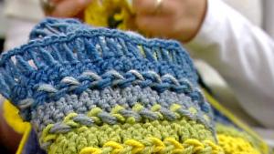 Kaulaliina haarukkavirkkauksella. Kuva: Strömsö