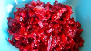 Punajuurihöyste. Kuva: Viivi Lehtonen