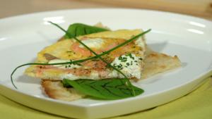 Resepti: Riisipuurorieskaa ja pannumunia kylmäsavulohen kera. Kuva: Procam tuo