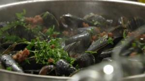 Strömsön paistetut simpukat. Kuva: Strömsö