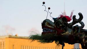 Kiinalainen uusivuosi vaihtuu. Kuva: Anni Alatalo, Yleisradio.