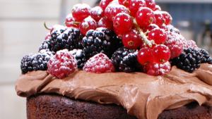 Linda Lomelinon suklaa-mascarponekakku Strömsössä. Kuva: Yle