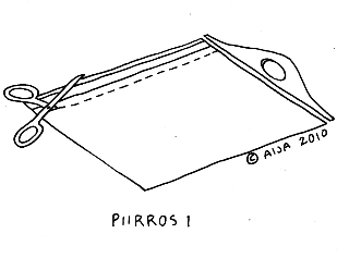 Muovikassi lampunvarjostimeen. Kuva: Aija Rouhiainen Muovikassi lampunvarjostimeen. Kuva: Aija Rouhiainen