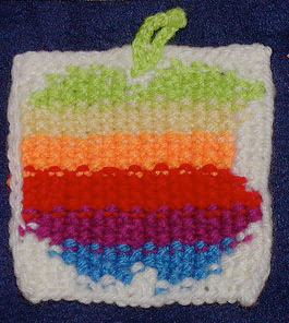 Virkattu Apple-rainbow