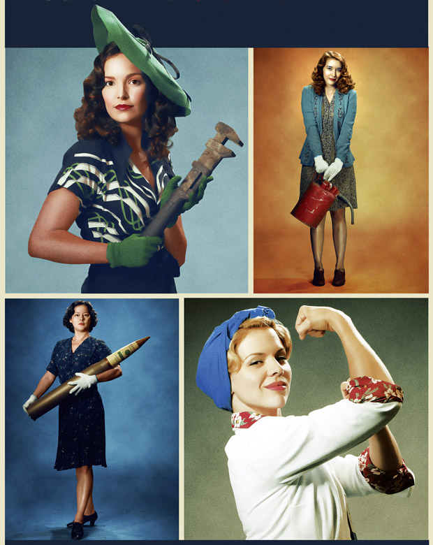 Bomb Girls. Kuva: Yle Kuvapalvelu Bomb Girls. Kuva: Yle Kuvapalvelu