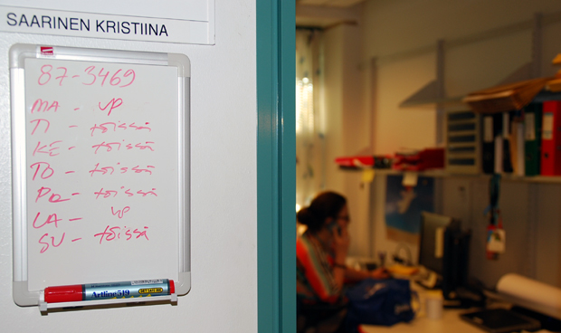 DocVentures on Kristiinan työtä. Kuva: Anni Alatalo, Yle Olotila. DocVentures on Kristiinan työtä. Kuva: Anni Alatalo, Yle Olotila.