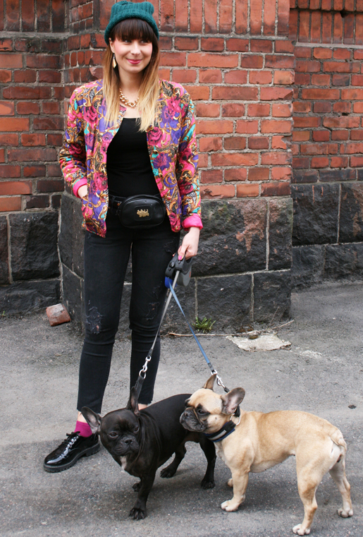 Friida - kierrätyspukeutuja. Kuva: Iiris Iivonen.