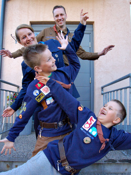 Partio voi olla koko perheen harrastus Kuva: Sari Valto Partio voi olla koko perheen harrastus Kuva: Sari Valto