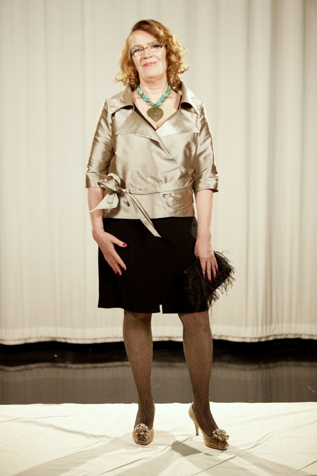 Puoli seitsemän -ohjelman muotiviikon 2012 stailauskilpailu. Terttu Kuutamo.Kuva: Heli Sorjonen Puoli seitsemän -ohjelman muotiviikon 2012 stailauskilpailu. Terttu Kuutamo.Kuva: Heli Sorjonen