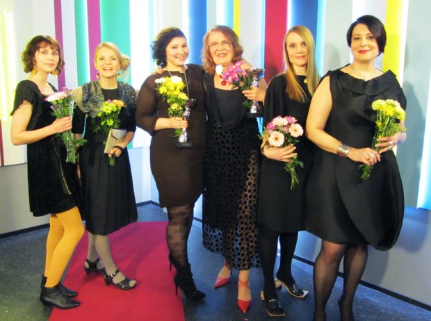 Puoli seitsemän -ohjelman muotiviikon 2012 stailauskilpailu. Kuva: Puoli seitsemän Puoli seitsemän -ohjelman muotiviikon 2012 stailauskilpailu. Kuva: Puoli seitsemän