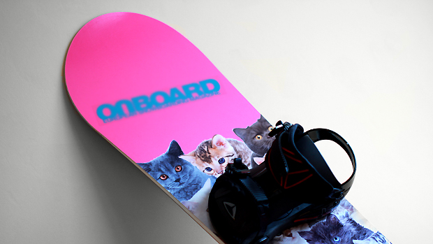 Lumilauta. Kuva: Siiri Huttunen Lumilauta. Kuva: Siiri Huttunen