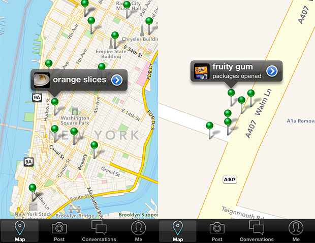 Kuvakaappaus LeftoverSwap-sovelluksesta. Kuvakaappaus LeftoverSwap-sovelluksesta.