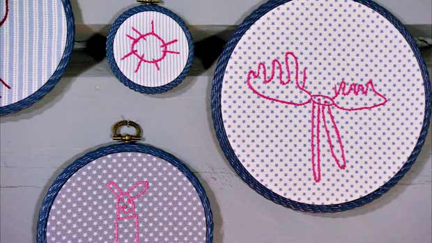 Kirjo lapsen piirustus kankaalle. Kuva. Strömsö. Kirjo lapsen piirustus kankaalle. Kuva. Strömsö.