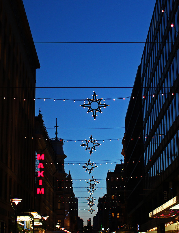 Sinisen kaupungin valot. Kuva: Siiri Huttunen, Yle Olotila