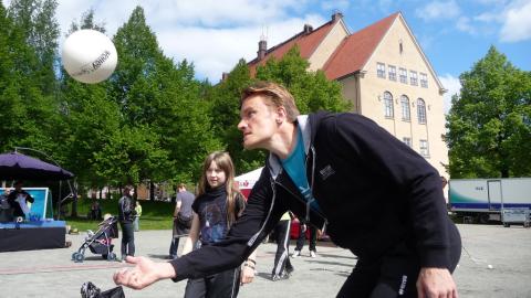 Lentopalloilija Tuomas Sammelvuo.