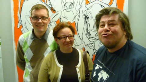 Rami Meling, Sari Hirvonen ja Aaro 'Frank' Huhtala