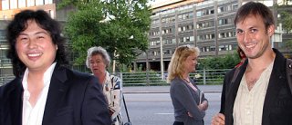 Bo Yang ja Michael Feyfar. Kuva: Kaisa Erola/YLE.