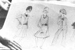 Kuva: Muotisuunnittelijan suunnittelemia matkavaatteita. YLE kuvanauha.