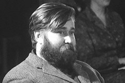 Kuva: Hannu Salama oikeussalissa. YLE kuvanauha. 