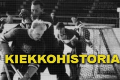 Kuva: Kiekkohistoria-sarjan tunnus. (2007) YLE kuvanauha.