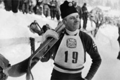 Kuva: M�kihypp��j� Paavo Lukkariniemi. (1960-luku) YLE. 