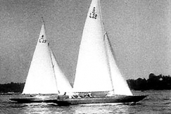 Kuva: Purjeveneit� kilpailussa. YLE kuvanauha.