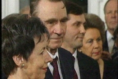 Kuva: Mauno Koivisto 70-vuotisp�ivill��n M�ntyniemess�. YLE kuvanauha.