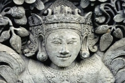 Kuva: Hindu-jumala. Kiviveistos. Brand X Pictures. 