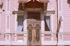 Kuva: Yksityiskohta Vanhasta Raumasta. YLE kuvanauha.