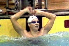 Kuva: Uimari Jani Sievinen. (1991) YLE kuvanauha.