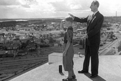 Kuva: Nokian kauppalan maisemaa. (1953) YLE kuvanauha.