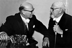 Kuva: P��ministeri Urho Kekkonen ja kirjailija Ilmari Kianto. (1954) Urho Kekkosen arkisto.