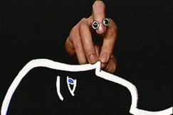 Kuva: Hapsiainen ihmisen kuvan p��ll�. YLE kuvanauha