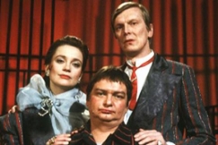 Kuva: Rea Mauranen, Kari Franck ja Paavo Piskonen Hepskukkuu-ohjelmassa. (1980) Leif �ster.