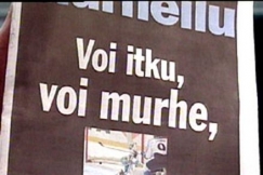 Kuva: Ilta-Sanomien lppi jkiekon MM-finaalin jlkeen. (1999) YLE kuvanauha.