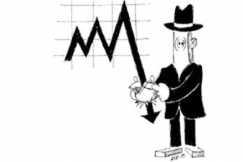 Kuva: Lottovoittajan loppu. Graafikko Jorma Avelin. (1991) 