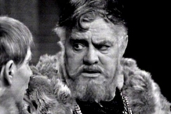 Kuva: Toivo M�kel� ja Tauno Palo n�ytelm�ss� Kustaa Vaasa. (1969) YLE kuvanauha.