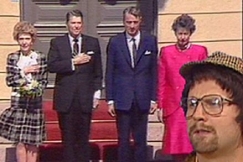 Kuva: Der Paavo ja arvovieraat. YLE kuvanauha.