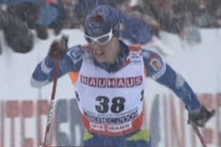 Kuva: Matti Heikkinen hiihdon MM-kisoissa. (2009) YLE kuvanauha.