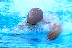 Kuva: Antti Kasvio Rooman MM-altaassa (1994). YLE kuvanauha.