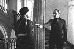 Kuva: Bobrikovin murha 1904. Kohtaus Luottamus-elokuvan kuvauksista (1975). Kalle Kultala.