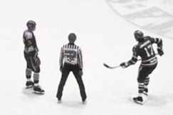 Kuva: HIFK ja Rauman Lukko j��ll� (1976). YLE kuvanauha.