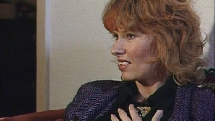 Kuva: Annika Idstr�m kotonaan 1988. YLE kuvanauha