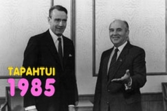 Kuva: Koivisto ja Gorbatshov (1985) Kuvaaja: Kalle Kultala YLE valokuva-arkisto