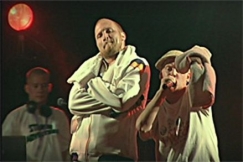 Kuva: DJ Mobster, Paleface & Redrama. YLE kuvanauha.