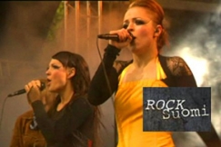 Kuva: Paula Vesala ja Mira Luoti. YLE kuvanauha. Rock-Suomi logo