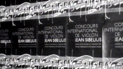 Kuva: Jean Sibelius -viulukilpailun julisteita (1965). YLE kuvanauha.