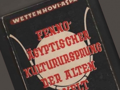 Kuva: Sigurd Wettenhovi-Aspan teoksen Fenno-�gyptischer Kulturursprung der Alten Welt kansi (1935).
